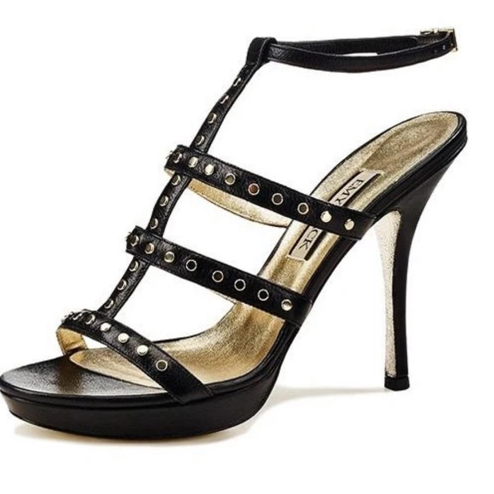 Emy Mack Karlotta Platform Sandal Nappa Black Sz 8